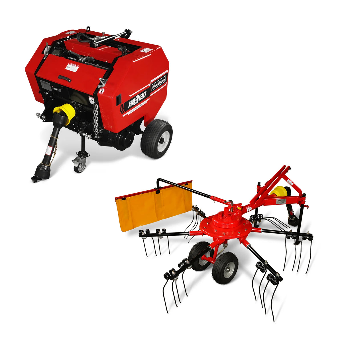 Hay Baler & Hay Rake Tedder Bundle, HB3120, HT100