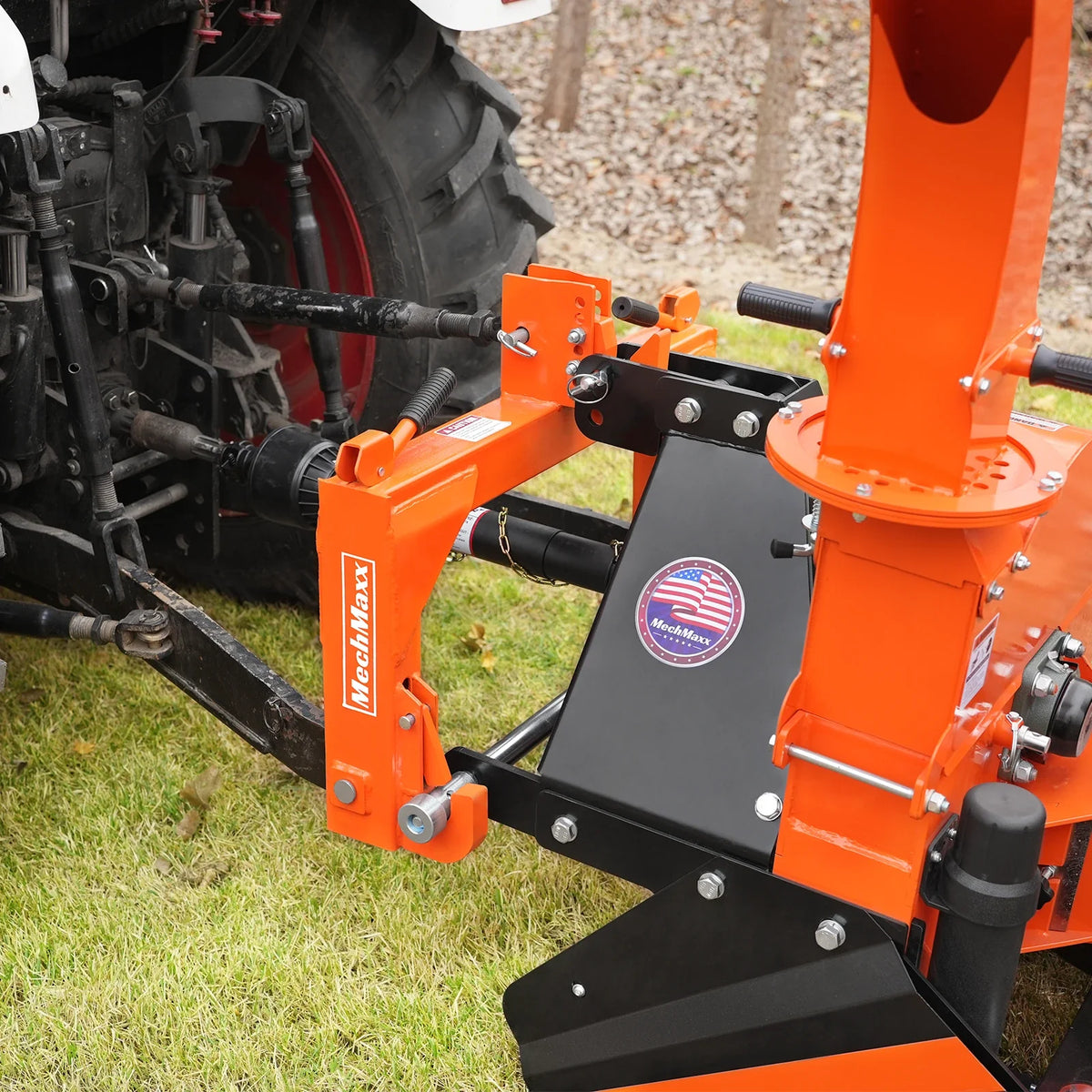 6" 3 Point Hydraulic Feeding PTO Wood Chipper for 20-50HP Tractor, WC68H