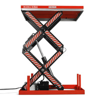 4400lbs Capacity Stationary Electric Hydraulic Double Scissor Lift Table, 51.2" x 33.5" Platform, 70.1" Lift Height, UL Certified Motor, ELTD44