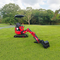 Mini Compact Excavator HONDA GX390 Engine, 65.7" Max. Digging Depth, 1Ton, 2280 LBS Operating Weight, MEC10