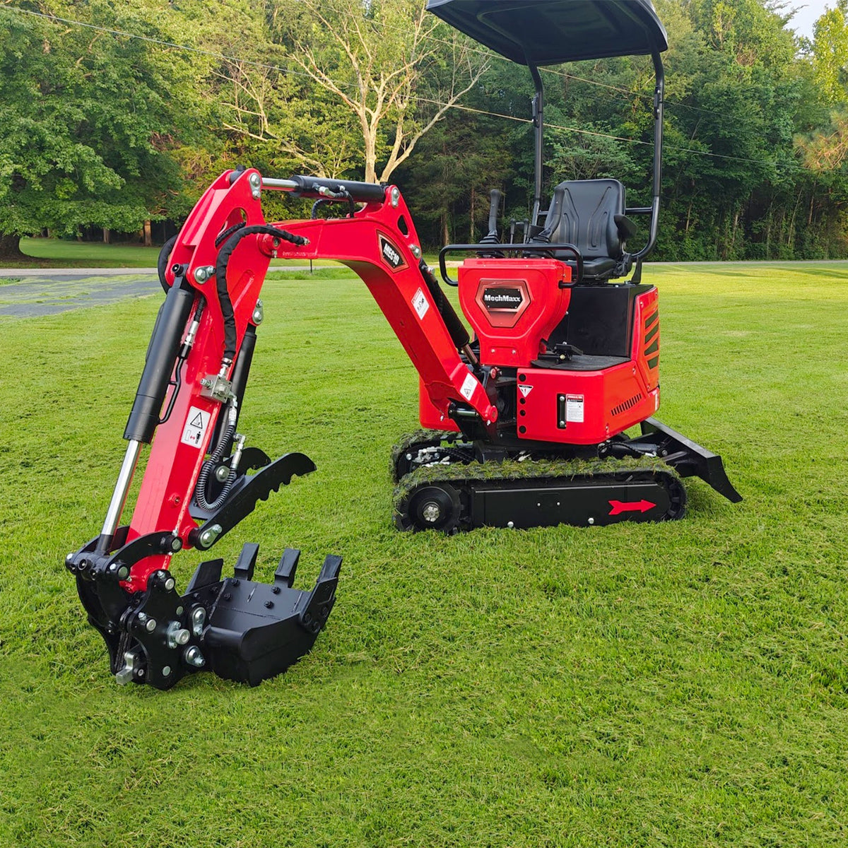 Mini Compact Excavator HONDA GX390 Engine, 65.7" Max. Digging Depth, 1Ton, 2280 LBS Operating Weight, MEC10