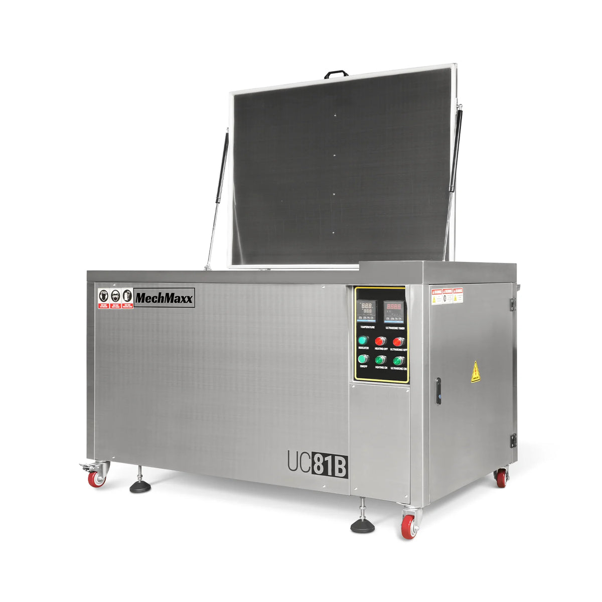 81 Gal / 308L Heavy Duty Industrial Ultrasonic Parts Washer, 28kHz 40 Transducers, SS304 Tank, 10kW Heater, 208–240V 3 Phase Power