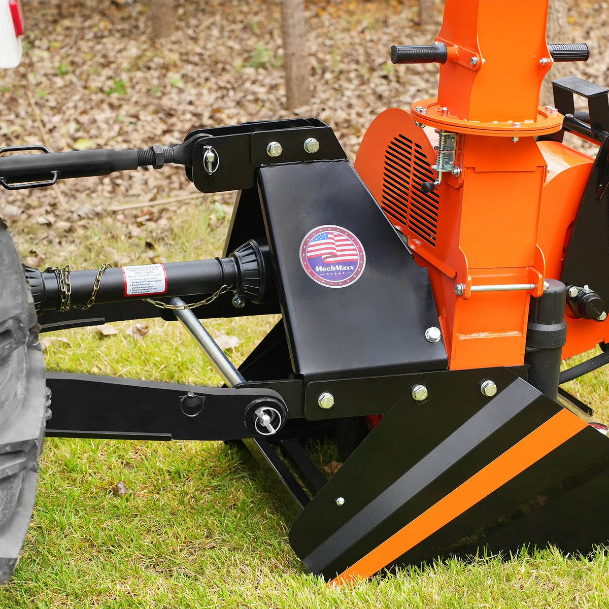 6" 3 Point Hydraulic Feeding PTO Wood Chipper for 20-50HP Tractor, WC68H