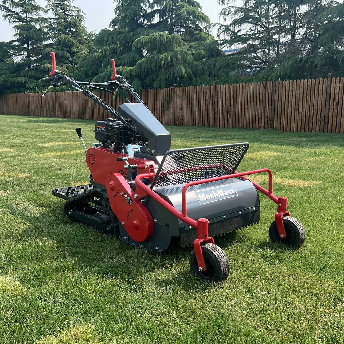 27" Walk Behind Flail Mower, 10HP 302cc, Self-Propelled, Tracked, Electric Start, SFM27T