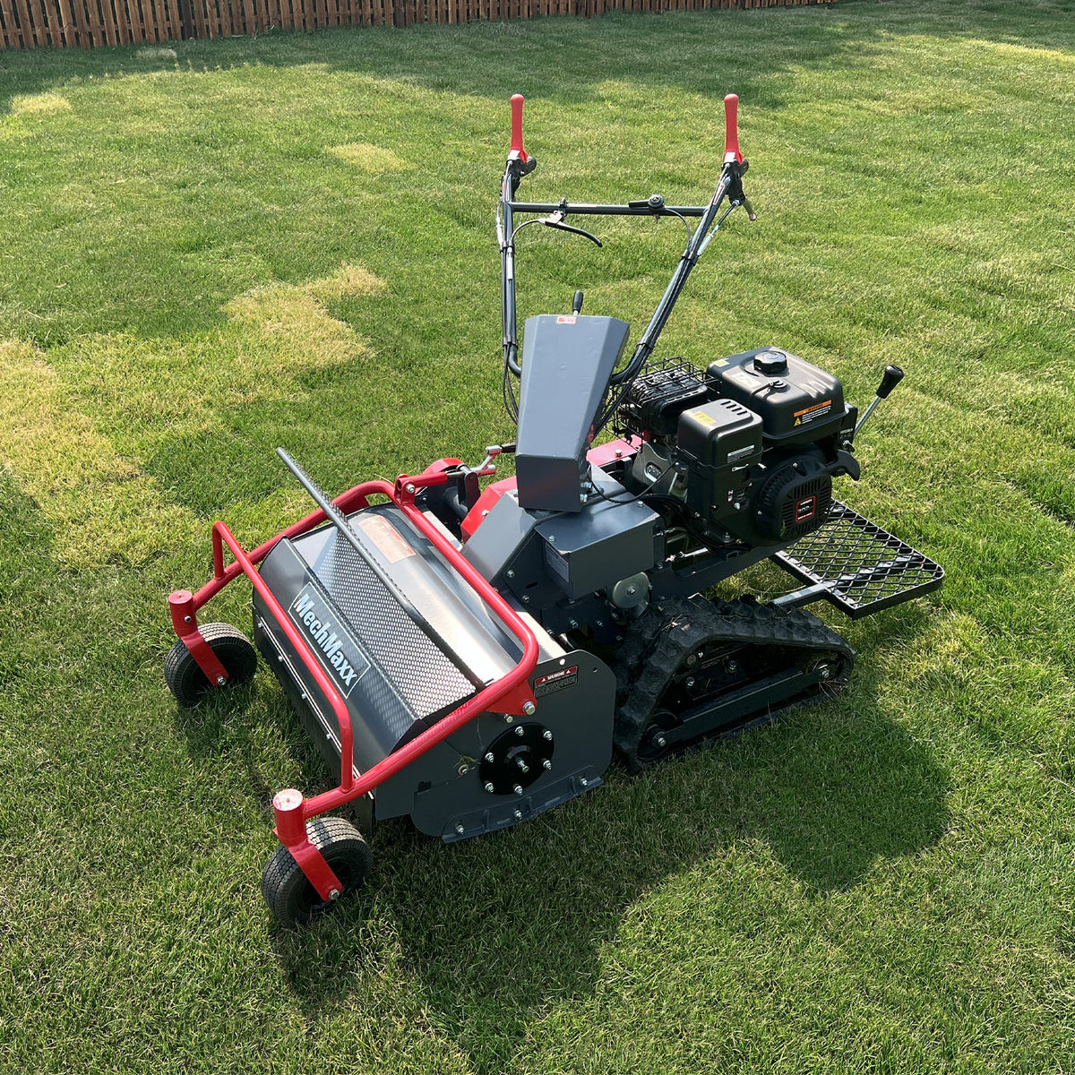27" Walk Behind Flail Mower, 10HP 302cc, Self-Propelled, Tracked, Electric Start, SFM27T