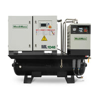10HP Combined Rotary Screw Air Compressor with Dryer & 66-Gal ASME Tank | 32 CFM,  116 PSI,  460V 3-Phase - Industrial Grade
