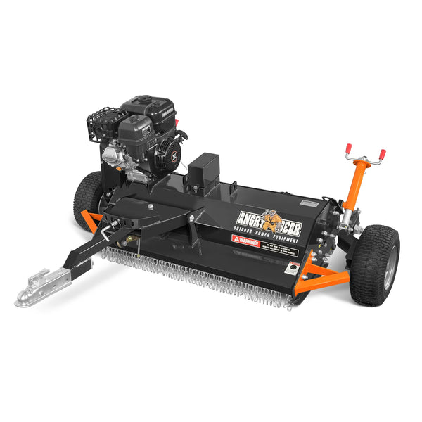 MechMaxx 48" Tow-Behind ATV Offset Flail Mower,  15HP 459cc E-start Gas Engine Powered; Adjustable Mowing Height,  ATV120