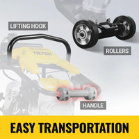 Honda GXR120 Tamping Rammer with Wheel Kit, 3150 lb Impact Force Jumping Jack Tamper Compactor for Soil, Gravel, Backfill and Foundation, TR75H