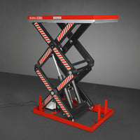 4400lbs Capacity Stationary Electric Hydraulic Double Scissor Lift Table,  51.2" x 33.5" Platform,  70.1" Lift Height,  UL Certified Motor,  ELTD44