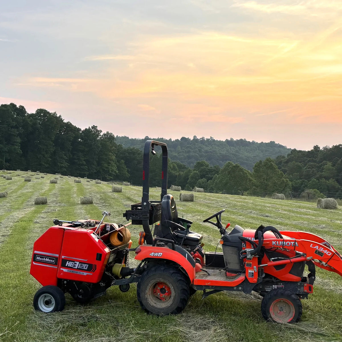 Hay Baler & Hay Rake Tedder Bundle,  HB3120,  HT100