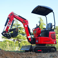 Mini Compact Excavator HONDA GX390 Engine,  65.7" Max. Digging Depth, 1Ton, 2280 LBS Operating Weight,  MEC10