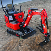 Mini Compact Excavator HONDA GX390 Engine,  65.7" Max. Digging Depth, 1Ton, 2280 LBS Operating Weight,  MEC10
