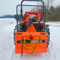 8800lbs 3-Point Hitch Forestry Log Skidding Winch,  200ft Cable Length,  25-60 HP Tractor,  Category 1 Hookup,  FW8800
