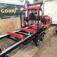 36" MAX Portable Sawmill,  25HP 750cc ZONSEN V-Twin Engine,  36" Board Width, 20' Track Length, SM-36MAX