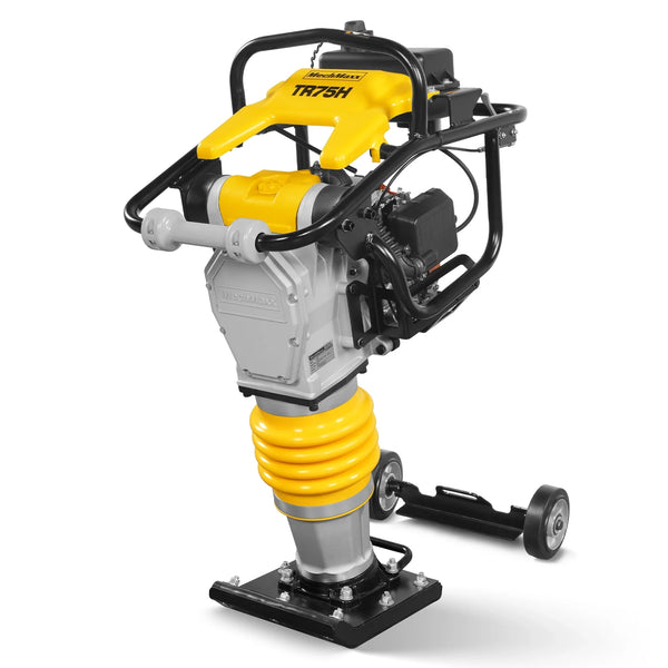 Honda GXR120 Tamping Rammer with Wheel Kit, 3150 lb Impact Force Jumping Jack Tamper Compactor for Soil, Gravel, Backfill and Foundation, TR75H