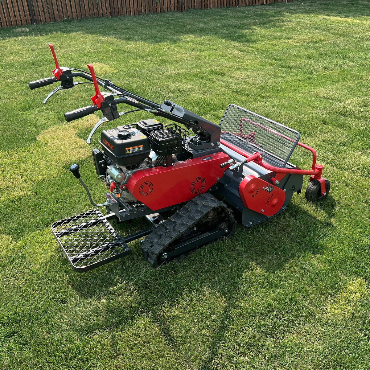 27" Walk Behind Flail Mower,  10HP 302cc,  Self-Propelled,  Tracked,  Electric Start,  SFM27T