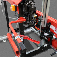 32" Portable Sawmill (5 x Blades Included),  420cc 13.4HP E-Start Gasoline Engine,  26.5" Board Width,  20' Track Length (13' Track Length + 6.4' Track Extension Included) ,  SM-32